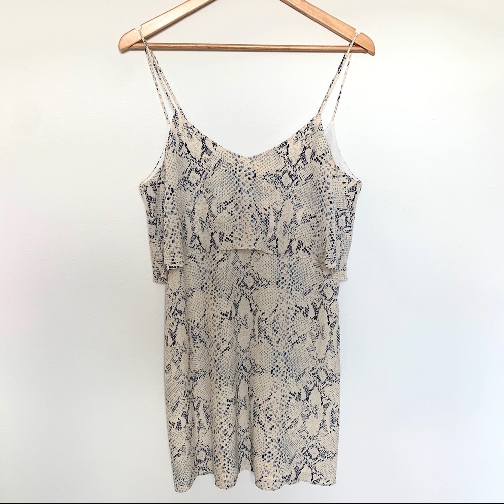 Rory Beca Snakeskin Print Mini Dress
